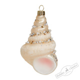 Украшение Ракушка Конча "Тайны морей" (стекло) 6,5х6х11см GLT856