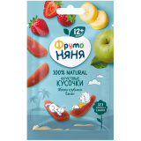Фруктовые кусочки Фрутоняня яблоко/клубника/банан д/раннего возраста 15г Фруктовые кусочки Фрутоняня яблоко/клубника/банан д/раннего возраста 15г