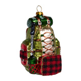 Украшение Рюкзак путешественника (стекло) 7,5х5,5х9,5 см 213062