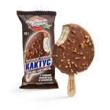 Мороженое Эскимо Веселый кактус пломбир Арахис-Карамель 70г Чистая линия 