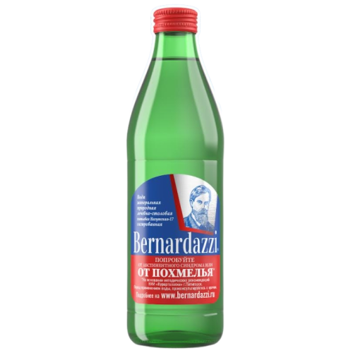 Вода питьевая минеральная лечебная Бернардацци Нагутская 17 0,45л газ ст. 