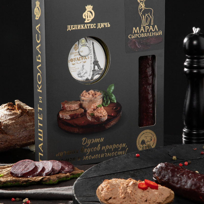 Подарочный набор Дуэт Гордый Марал с паштетом 410г 
