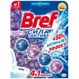 Ср-во д/унитаза Bref Сила-Актив Свежесть Лаванды 50г 