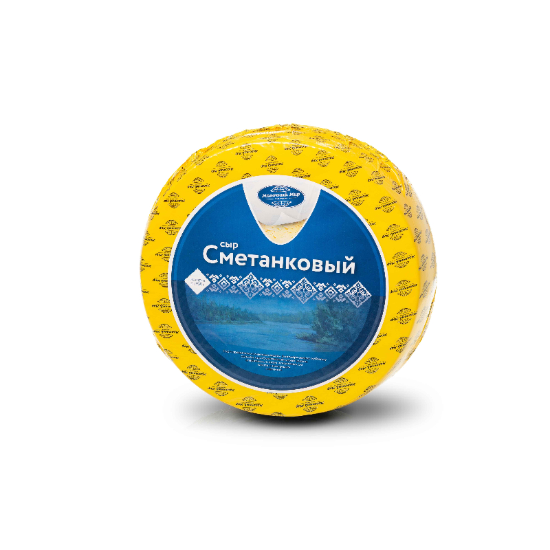 Сыр Сметанковый 50% кг Сыр на весь мир