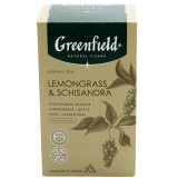 Напиток чайный Greenfield Natural Tisane  Lemongrass& Chisandra 20*1.8г Напиток чайный Greenfield Natural Tisane  Lemongrass& Chisandra 20*1.8г