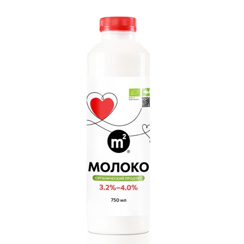 Молоко Органическое пастериз.цельное 3,2%-4% 750г фермерское Молоко Органическое пастериз.цельное 3,2%-4% 750г фермерское