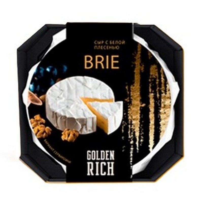 Сыр Бри мягкий Goldenrich 50% 145г c виноградным соусом