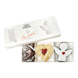 Набор печенья Счастье Friends Мишка/Сердце/Ангел 100г  