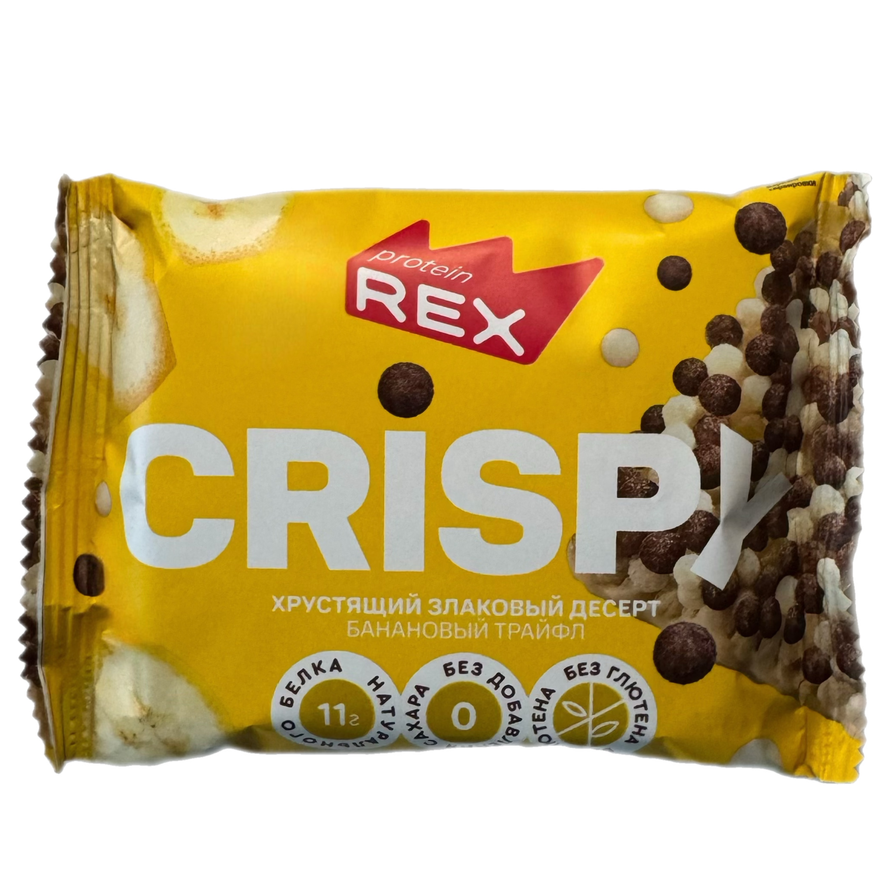 Хлебцы Protein REX протеинно-злаковые Банановый трайфл 55г CRISPY