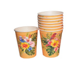 Стакан бум. Алоха/Ирисы/Орхидея в ассорт 250мл 8шт Антелла