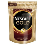Кофе Nescafe Голд растворим.190г пакет 
