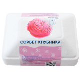 Десерт взбитый Сорбет Клубника Cosmice васкета 300г  Десерт взбитый Сорбет Клубника Cosmice васкета 300г