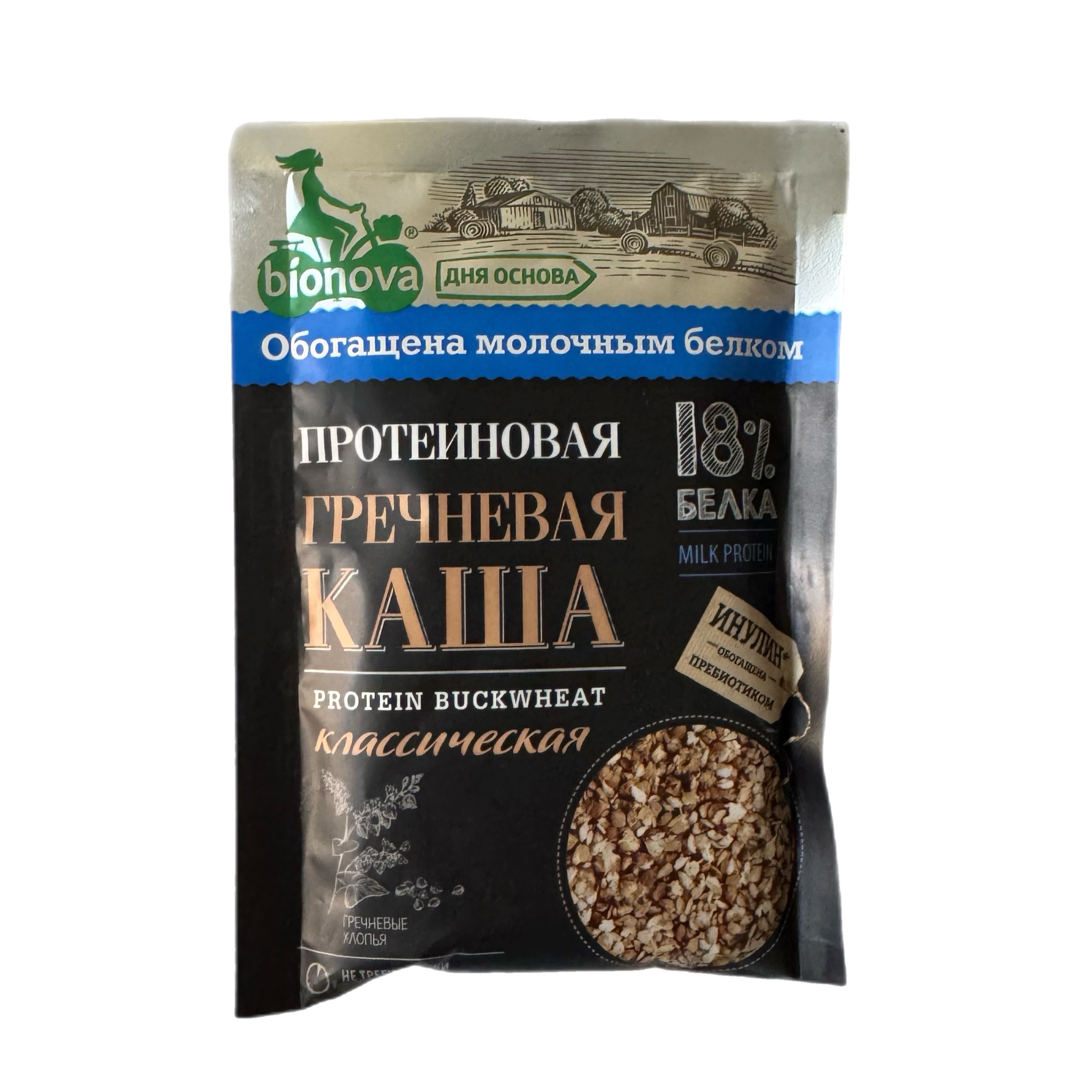 Каша Bionova гречневая классическая протеиновая 40г