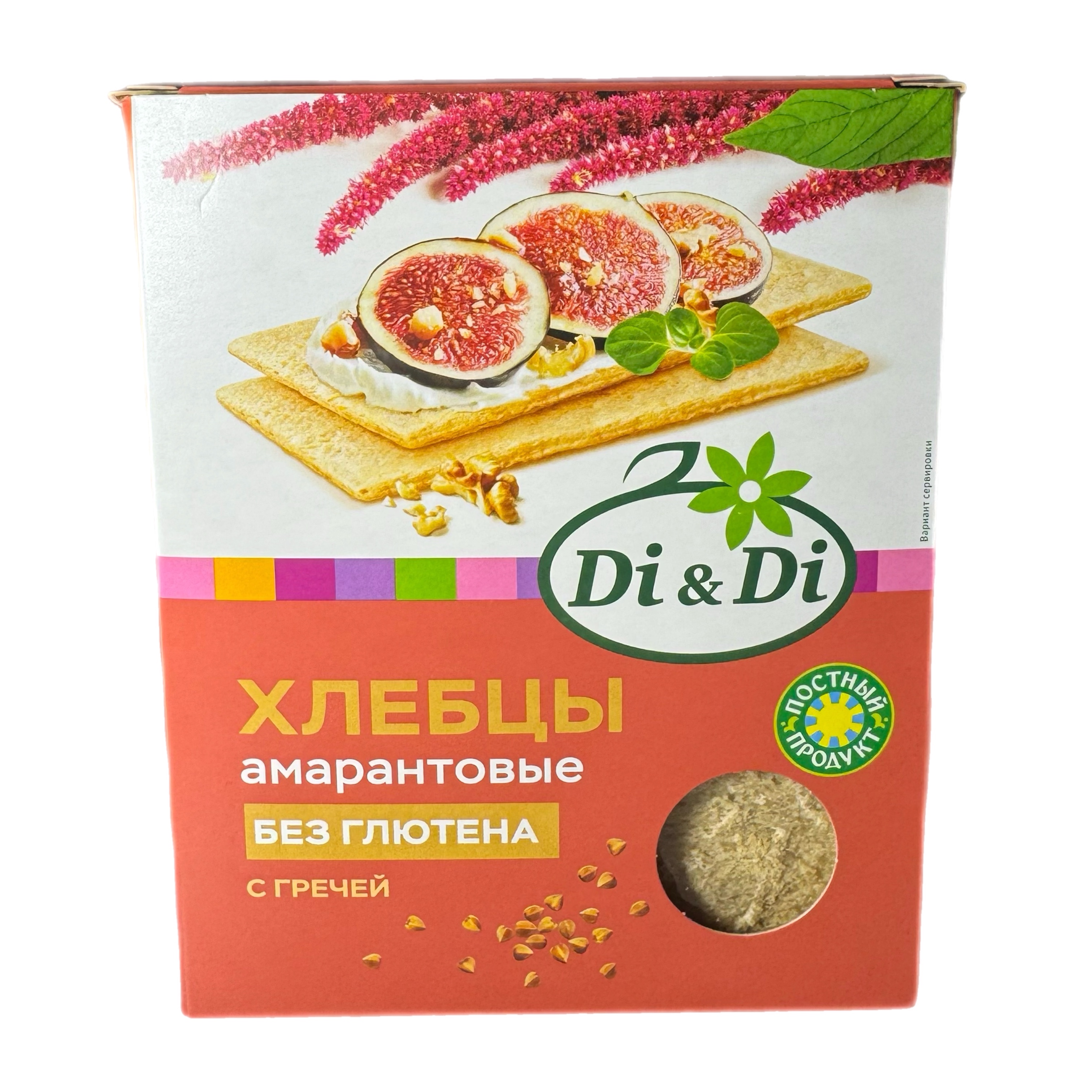 Хлебцы амарантовые с гречей б/глютена 195г Di&Di
