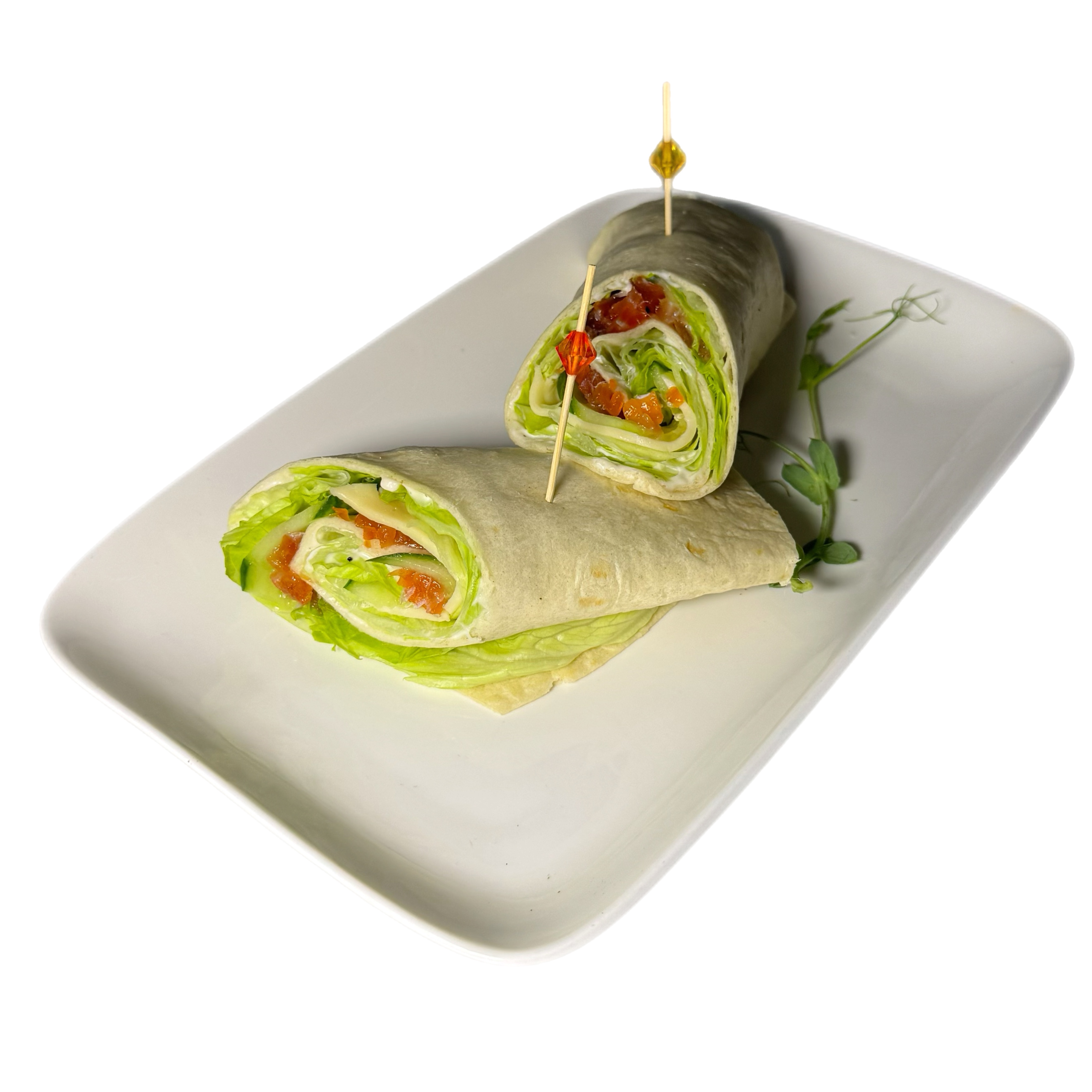 Ролл в пшеничной лепешке с форелью м/с СП