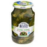 Огурцы соленые бочковые муромские Меленъ 900г (стекло)  