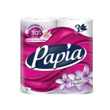 Туалетная бумага PAPIA Балийский Цветок 3 слоя 4 рулона 