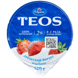 Йогурт Савушкин продукт Греческий клубника  2% 140г 