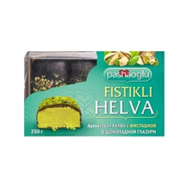 Халва Pashaoglu арахис. в конд. глазури с фисташкой 250 г