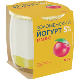 Йогурт Коломенский 5% Манго 170 г стекло