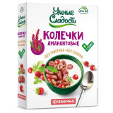 Колечки амарантовые Умные сладости Земляничные б/сах 150г 