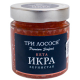 Икра лососевая  зернистая   (кеты) 200г стекло 
