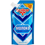 Молоко сгущеное с сахаром  0,2% 270г Густияр сашет   Молоко сгущеное с сахаром  0,2% 270г Густияр сашет