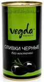 Оливки черные Vegda Product б/к 370мл ж/б 
