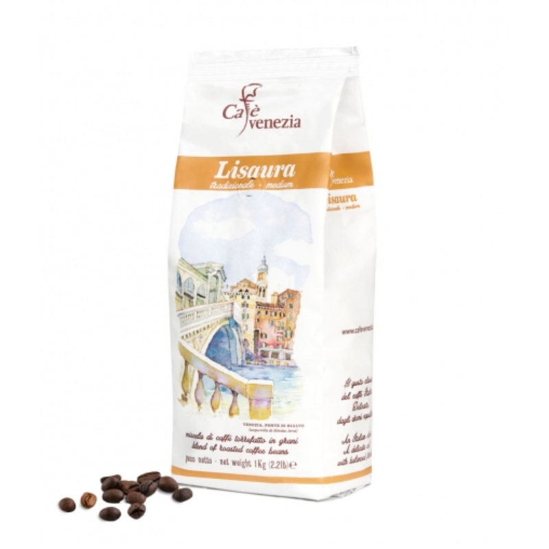 Кофе Кафе Венеция Лизаура 5,5г молотый (упаковка 10капсул)