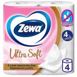 Туал.бумага Зева Soft Ultra 4 слоя 4шт 