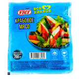 Крабовое мясо охл.Х5 200г+20г VICI  Крабовое мясо охл.Х5 200г+20г VICI