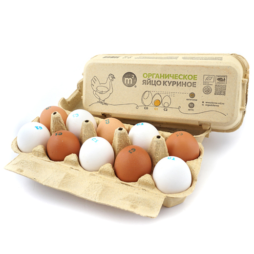 Яйцо Органическое 10шт C-1 фермерское