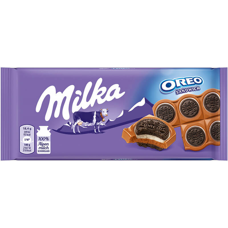 Шоколад Milka молочный Орео Сэндвич 92г 