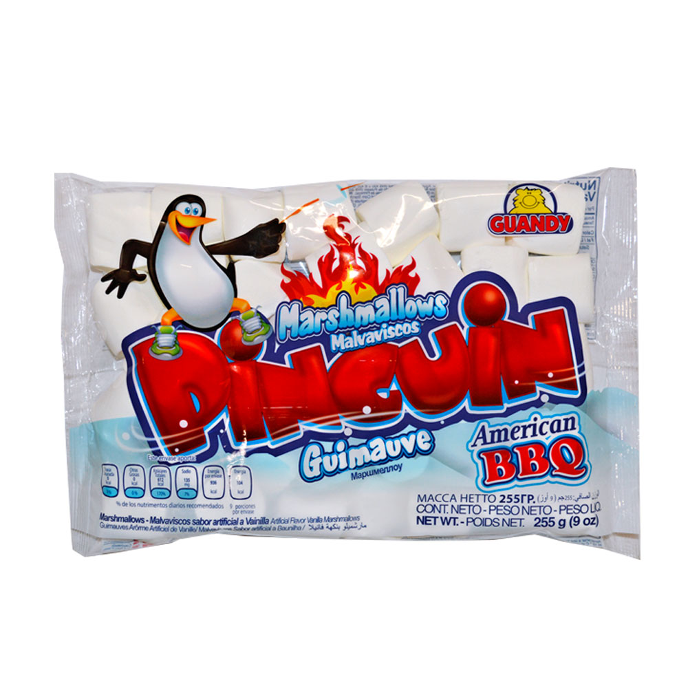 Маршмеллоу Guandy Пингвин палочки дженга микс 200г 