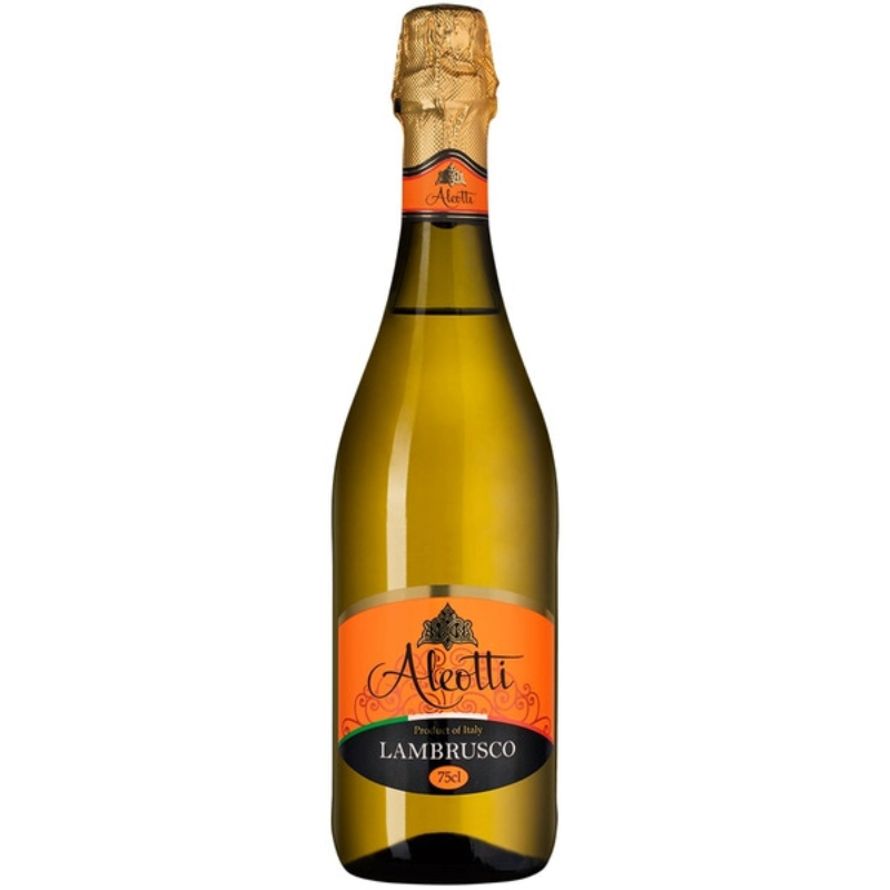 Игристое вино Ламбруско дель Эмилия Бьянко Алеотти бел.п/слад. 8% 0,75л 