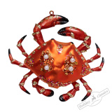 Украшение Краб Турто коричневый (стекло) 10,5х10х3 см GLT1005