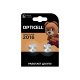 Батарейка Opticell CR2016  литиевая  2шт