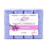 Мыло ЛЯ СИГАЛЬ марсельское с лавандой 4*100 г