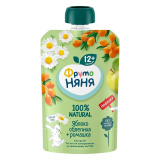 Пюре Фрутоняня из яблок,облепихи и ромашки 90г ДП 