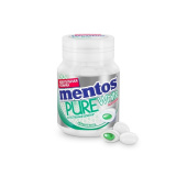 Жев.резинка Ментос Pure White  54г Мята нежная
