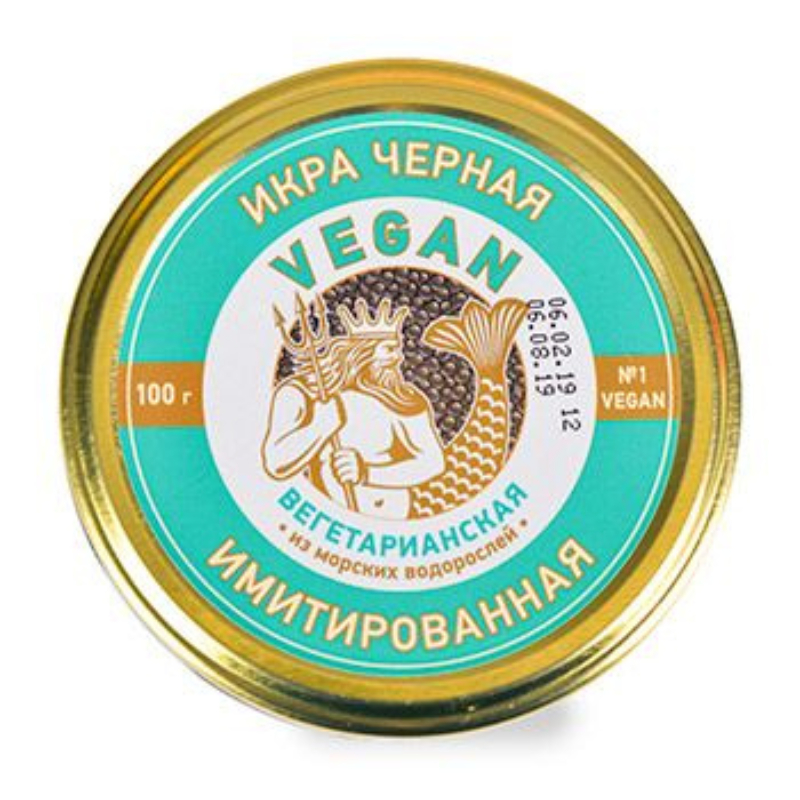 Икра красная имитированная из морских водорослей 100г Vegan