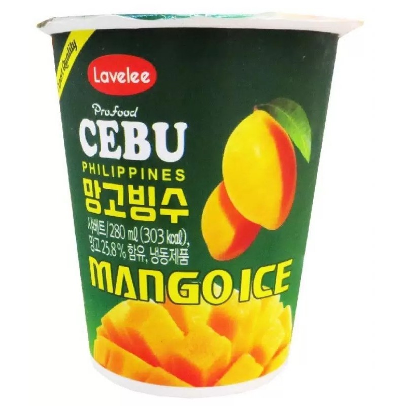 Мороженое Lavelee с мякотью манго и лед.хлопьями 220г раст.жиры Н2