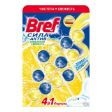 Ср-во д/унитаза Bref Сила Актив Лимонная свежесть 2*50г 