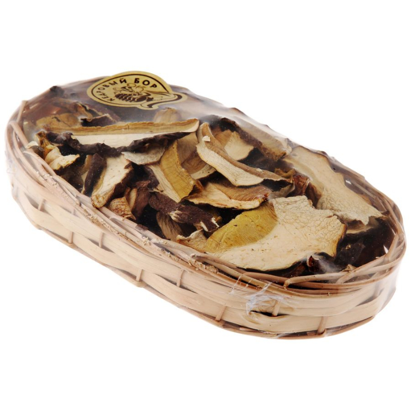 Грибы Белые сушеные 70г в корзине