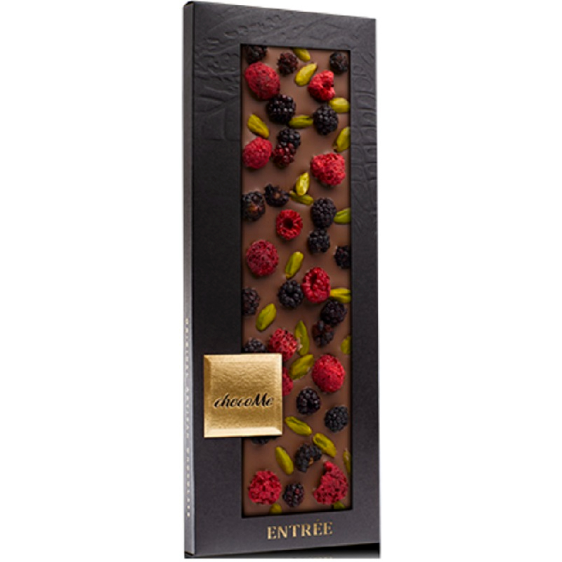 Шоколад горький с йогуртом,кусочками малины и ежевики 110г ChocMe G124