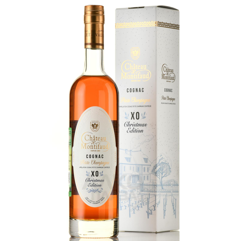 Коньяк П.Шампань Шато де Монтифо XO Кристмас 40% 0,5л п/уп 