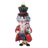 Украшение Дроссельмейер со Щелкунчиком (стекло) 6х6х15 см 203072