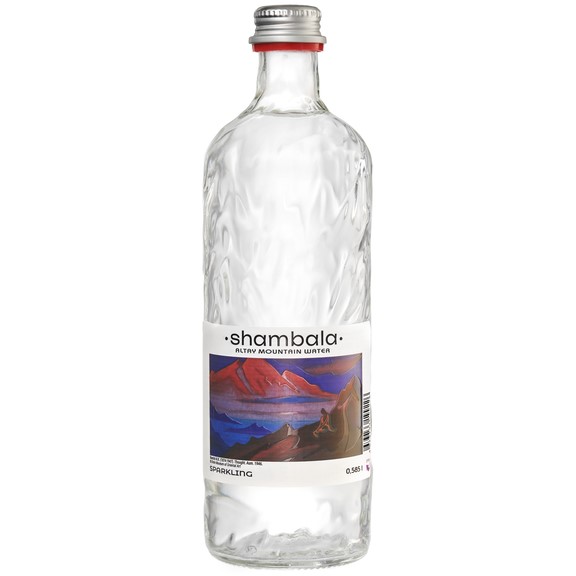 Вода минеральная Шамбала газ. природная 0,585л (красный ободок) ст/б