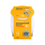 Йогурт Коломенский с коллагеном термостатный 6% Натуральный 160 г 