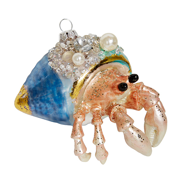 Украшение Рак-отшельник (стекло) 10х7х10 см 203766
